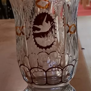 vase en cristal taillé
