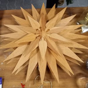étoile de Noël en bois