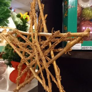 étoile en bois de Noël