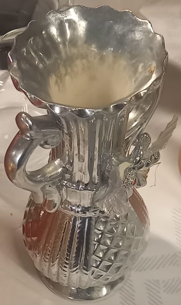 Vase en céramique peint en gris. – Image 2