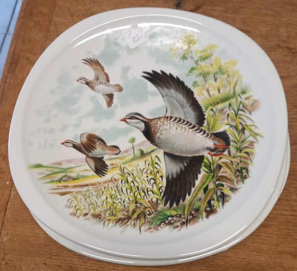 3 Assiettes avec une image d'oiseaux. – Image 2